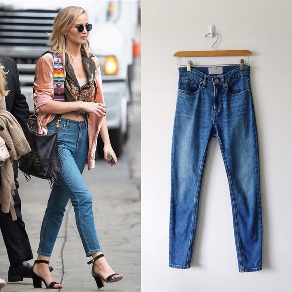 Everlane Denim - Everlane High Rise Skinny Jeans Mid Wash Size 24